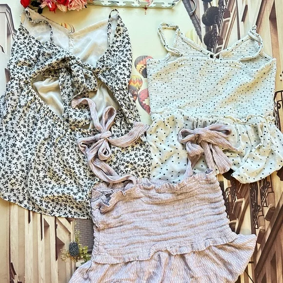 Japna Black and White Floral Camisole Set - Picture 5 of 5